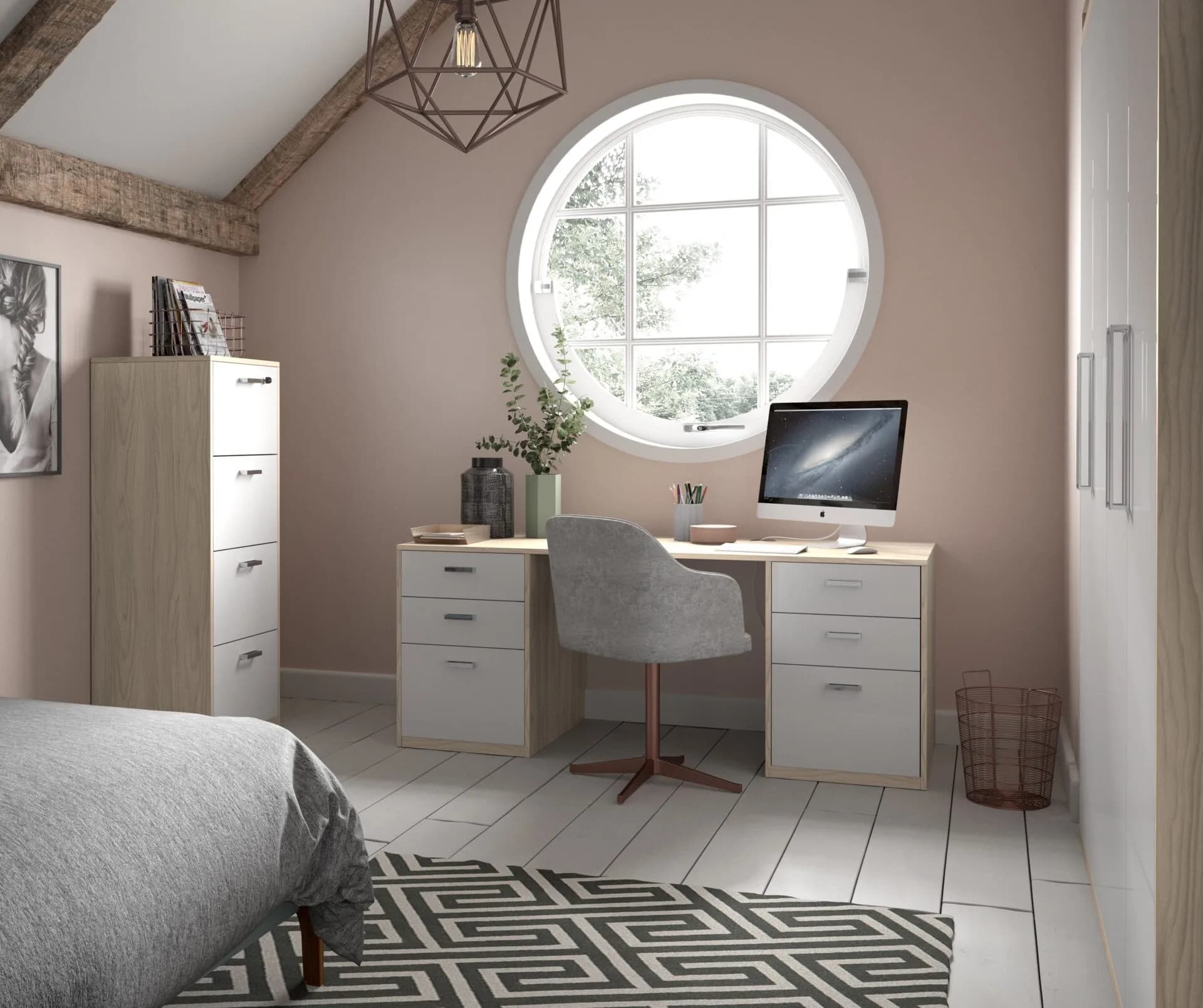 Home Office bedroom design - Bentley Kitchens