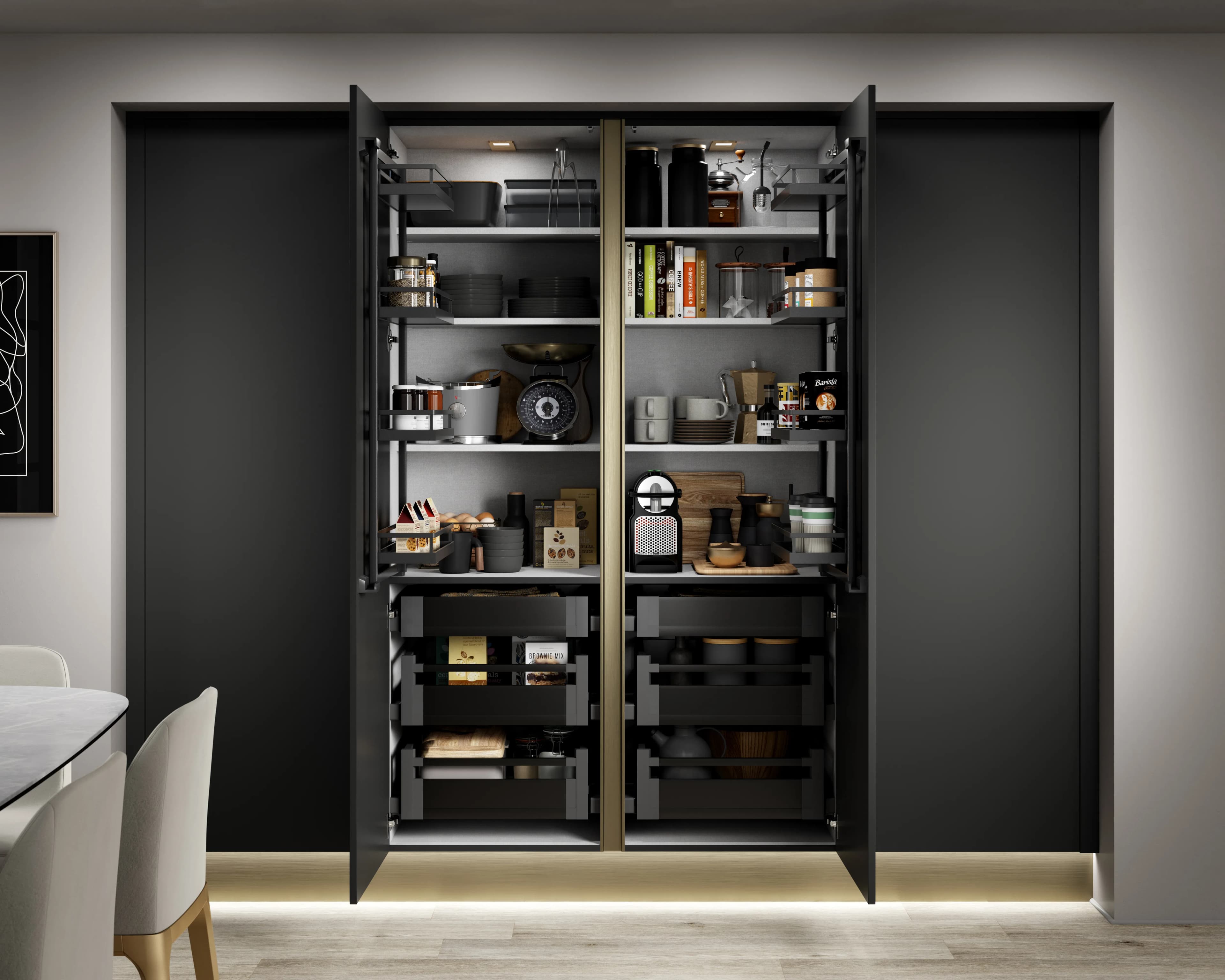 Linear Avant kitchen design detail - Bentley Kitchens