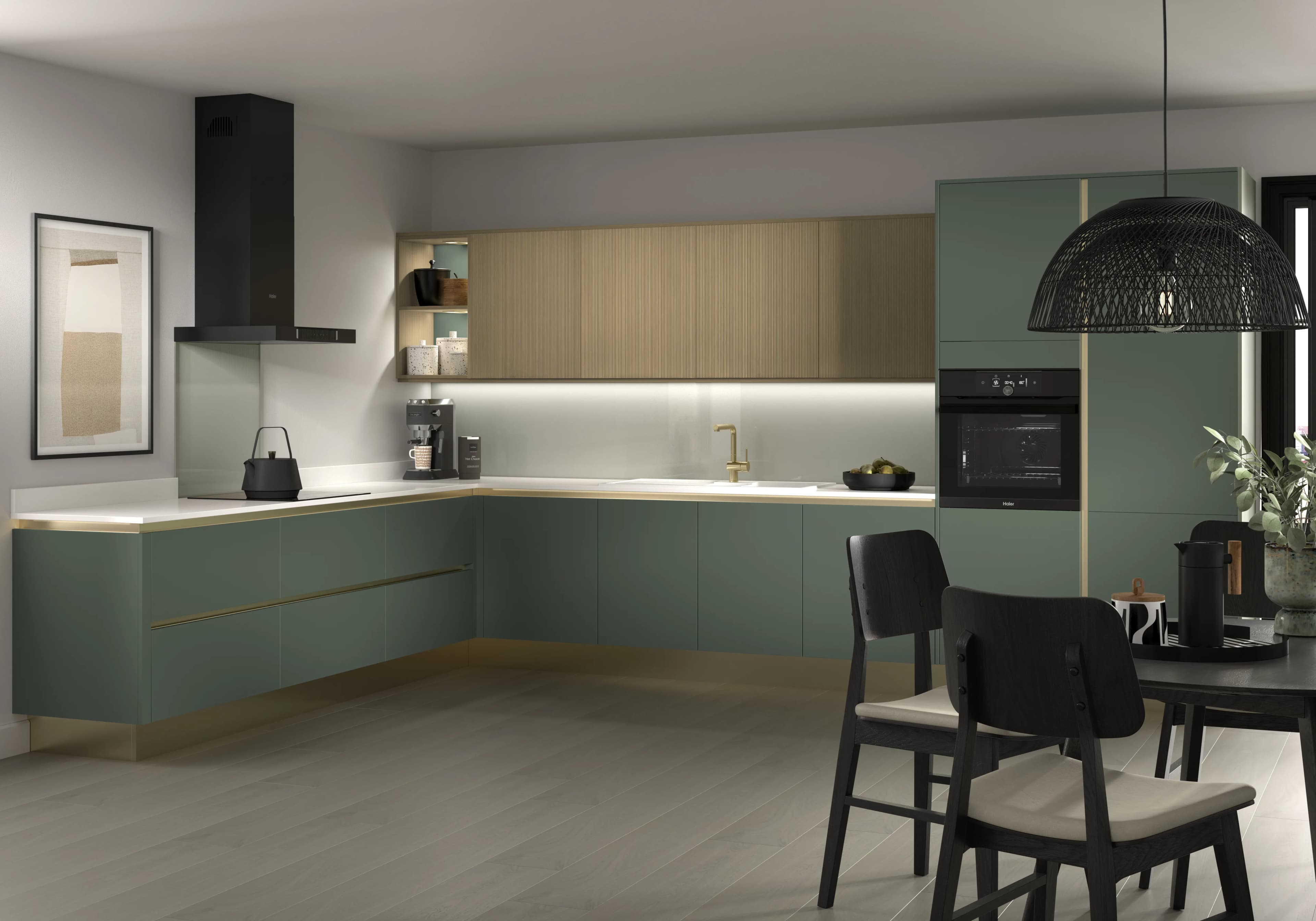 Linear Form kitchen design detail - Bentley Kitchens