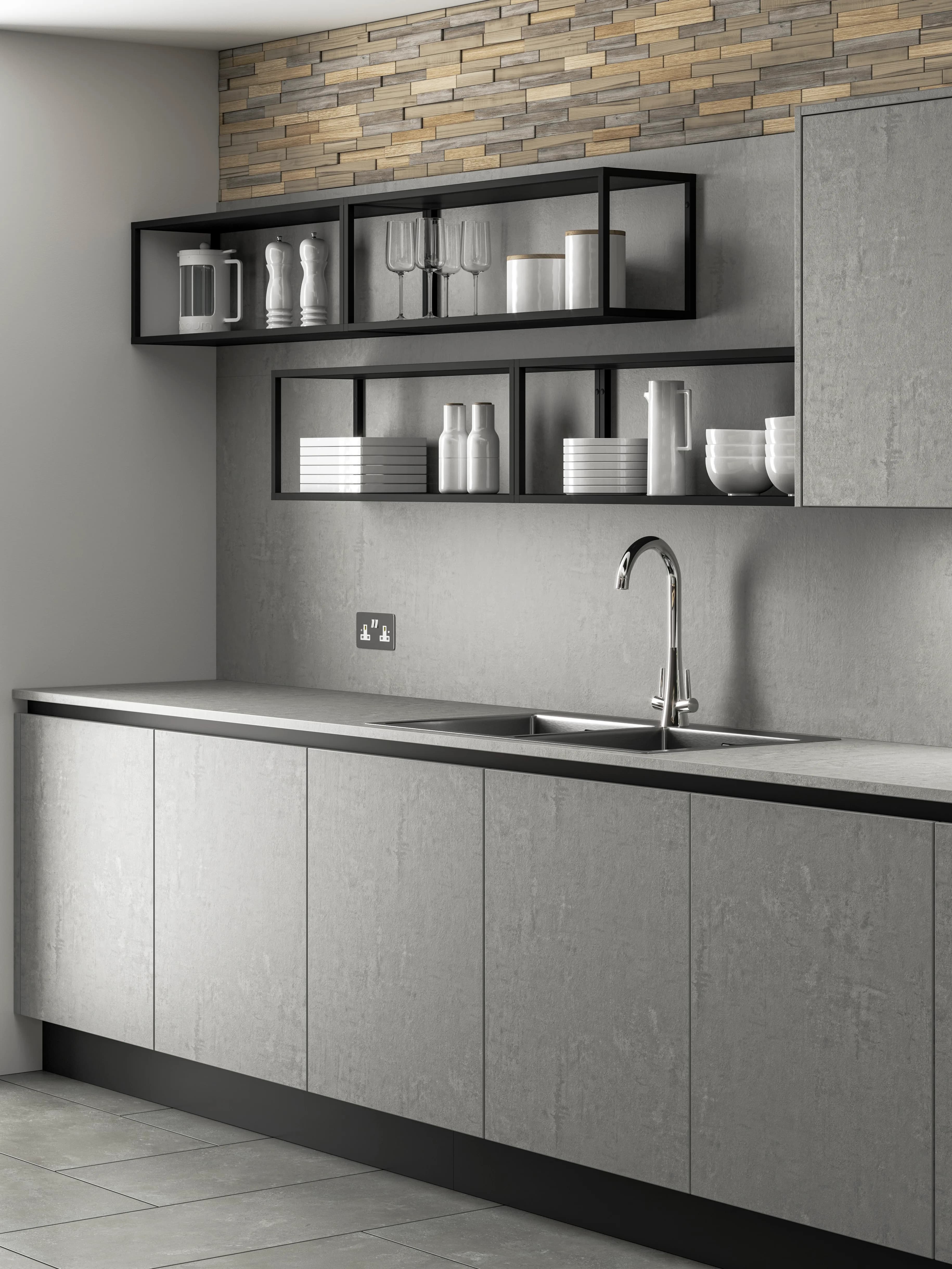 Linear Form kitchen design detail - Bentley Kitchens