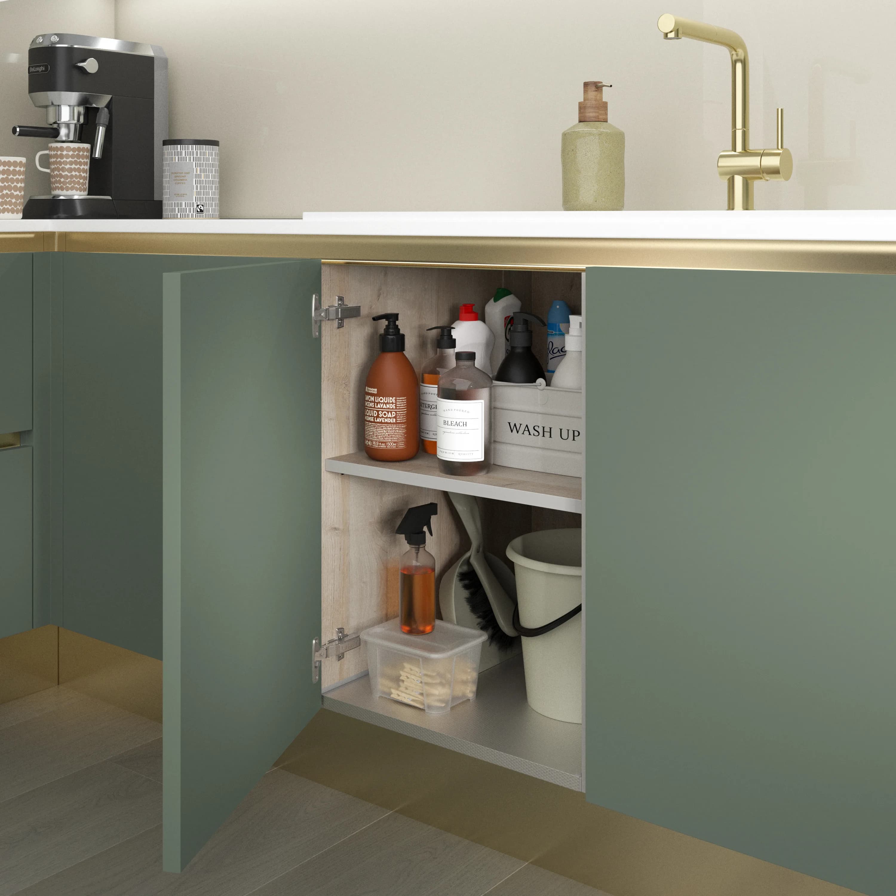 Linear Form kitchen design detail - Bentley Kitchens