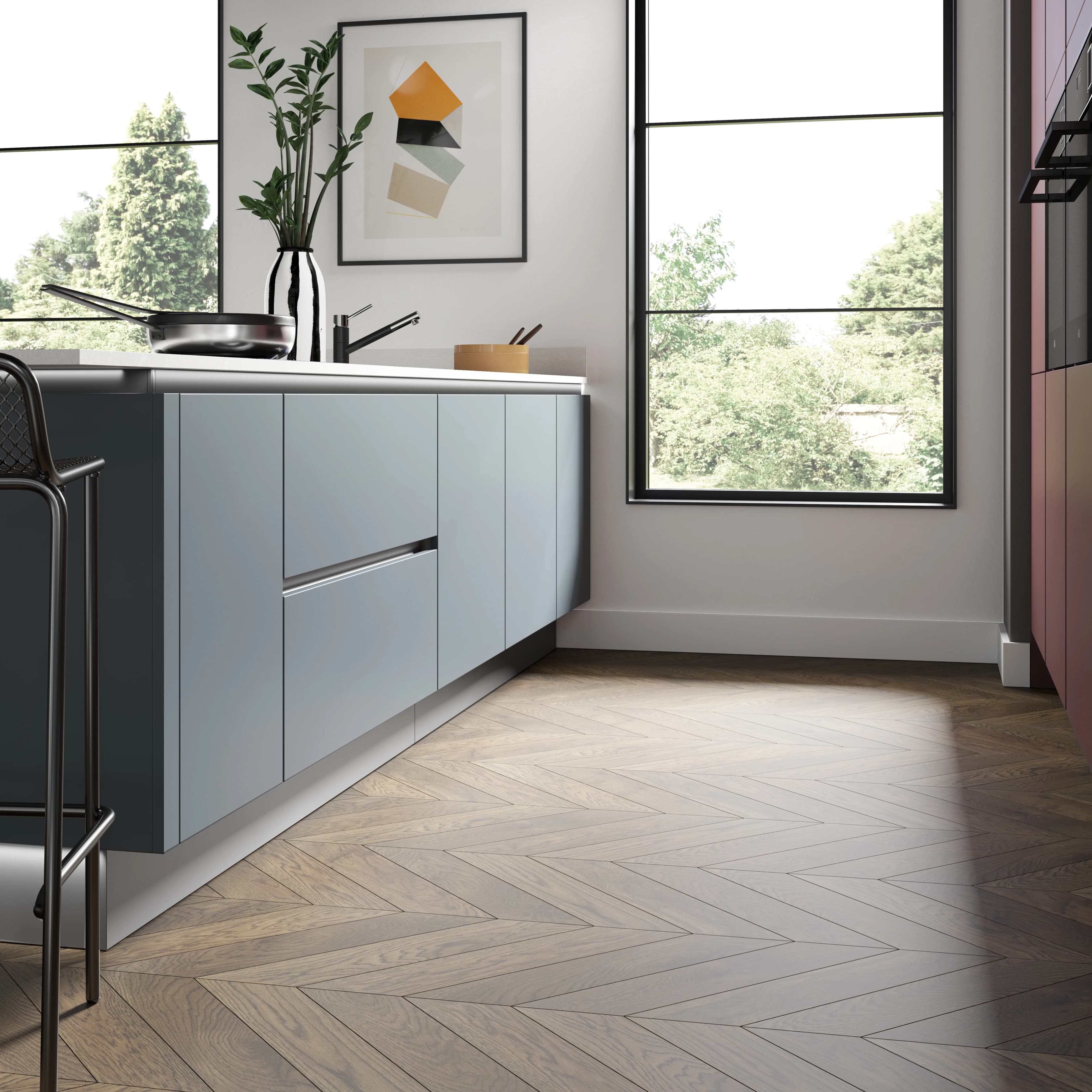 Linear Icon kitchen design detail - Bentley Kitchens