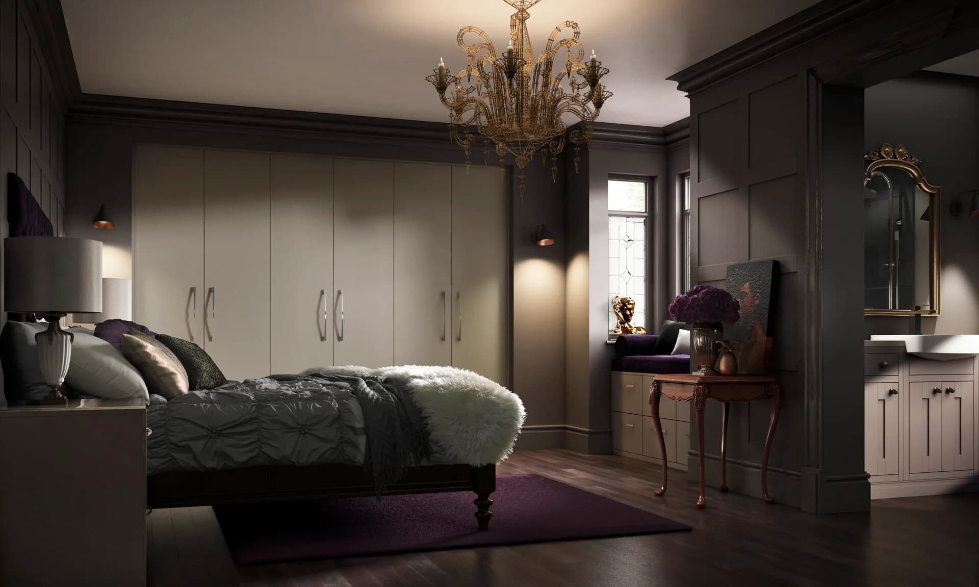 Lunar bedroom design - Bentley Kitchens