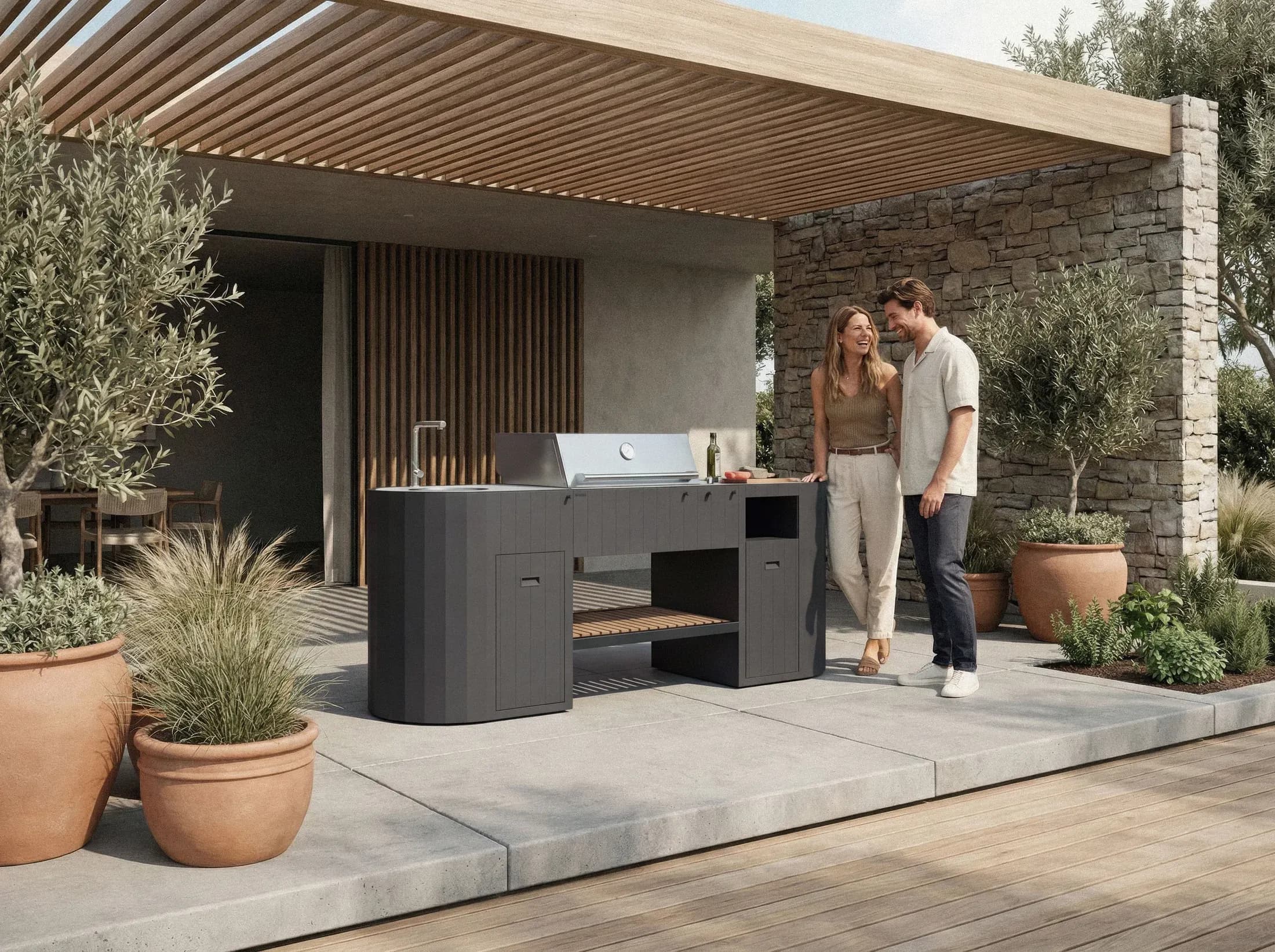 OVO outdoor kitchen by Planika