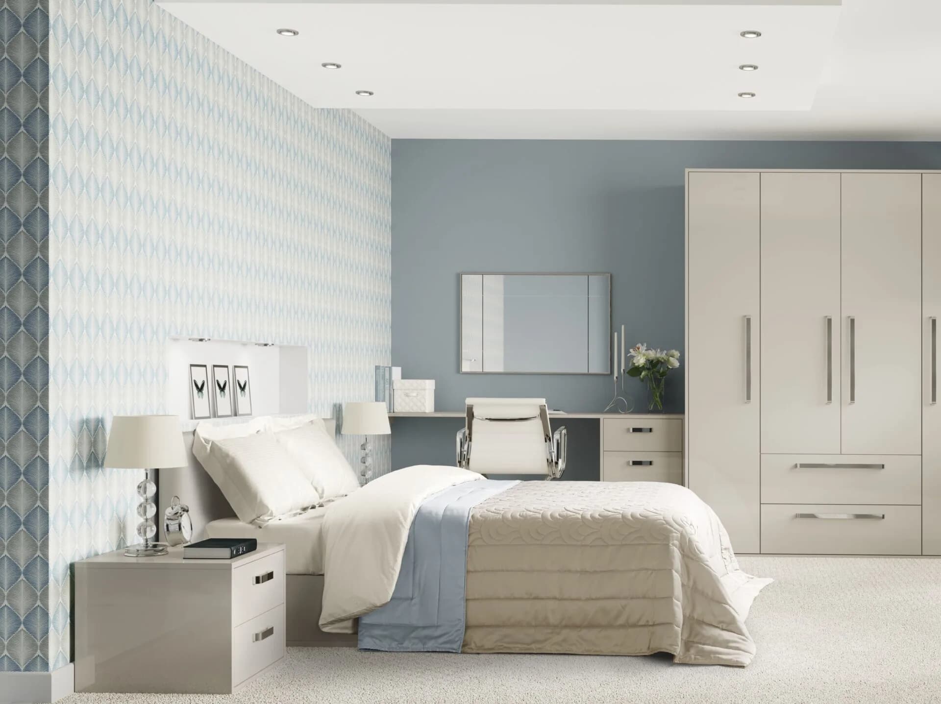 Solar bedroom design - Bentley Kitchens