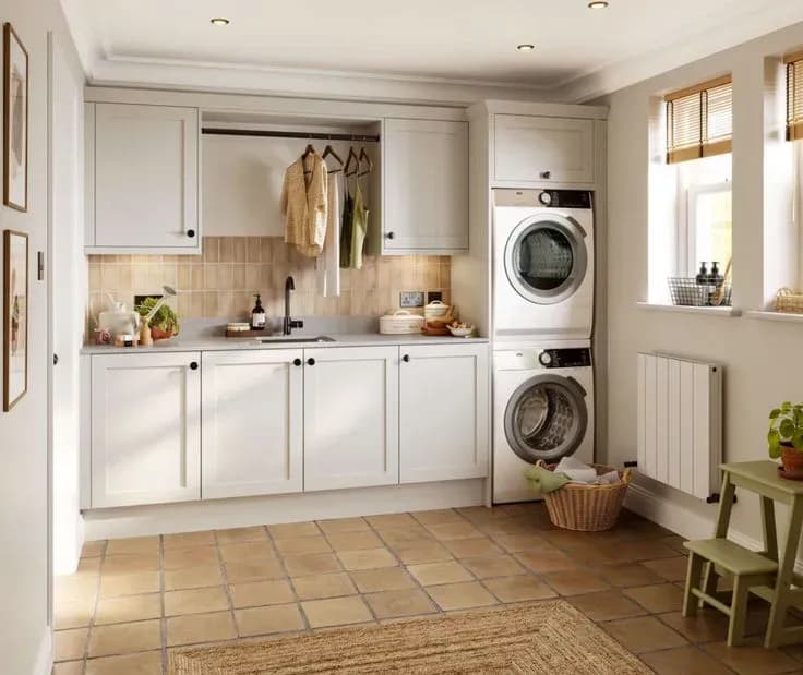 Langdale Providence Light Grey utility room by Bentley Kitchens
