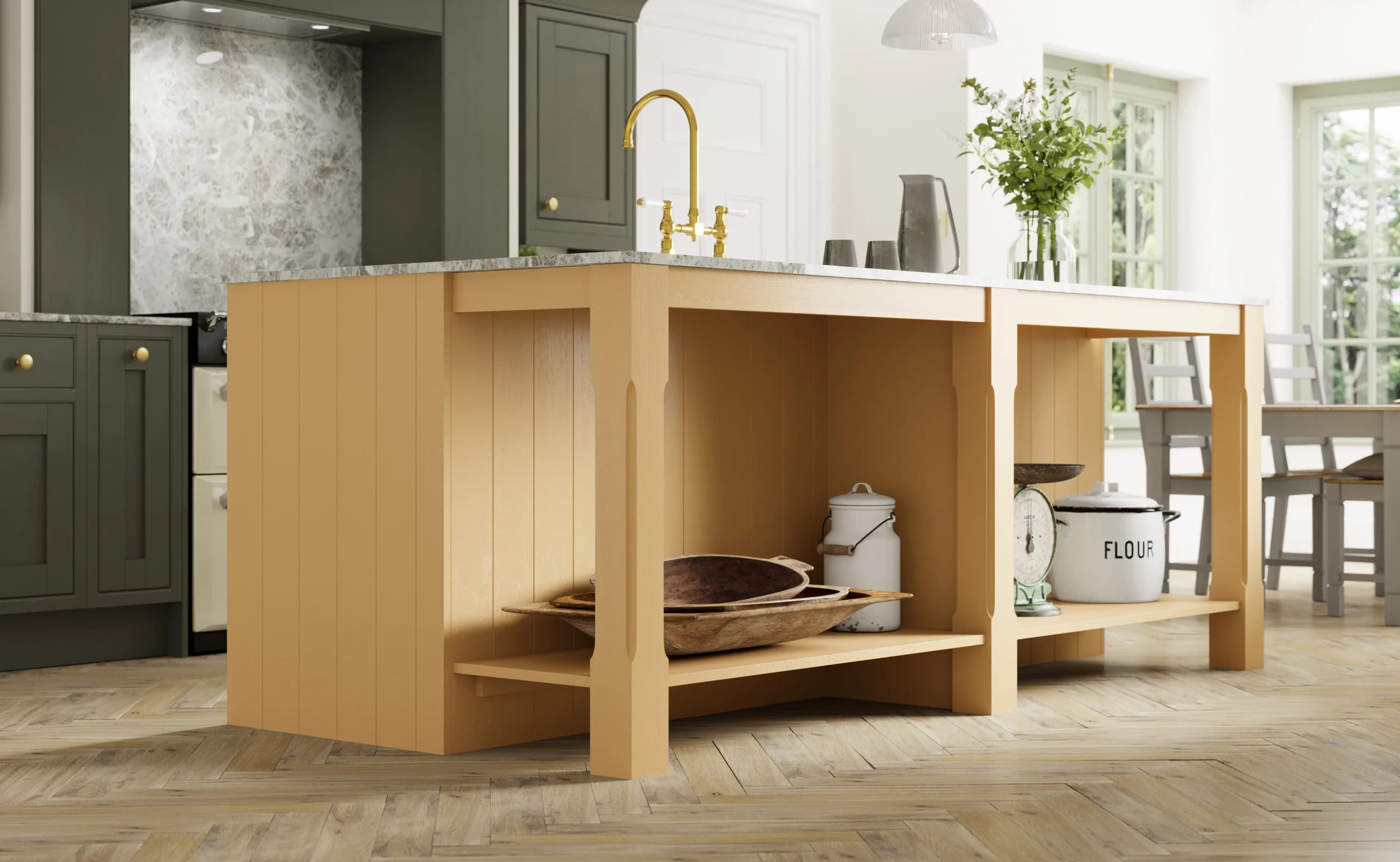 New England kitchen design detail - Bentley Kitchens